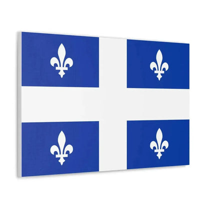 Flag of Quebec Canada - Canvas Wall Art - The Sticker Space