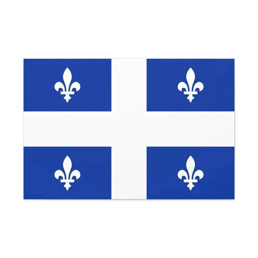 Flag of Quebec Canada - Canvas Wall Art - The Sticker Space