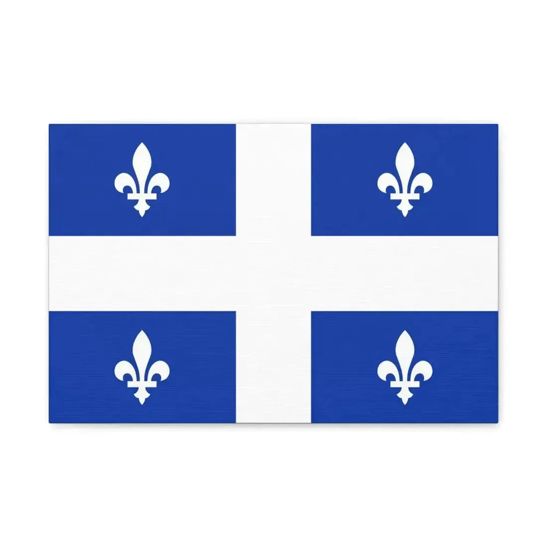 Flag of Quebec Canada - Canvas Wall Art - The Sticker Space
