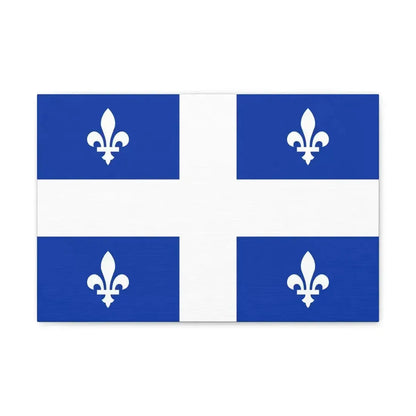 Flag of Quebec Canada - Canvas Wall Art - The Sticker Space