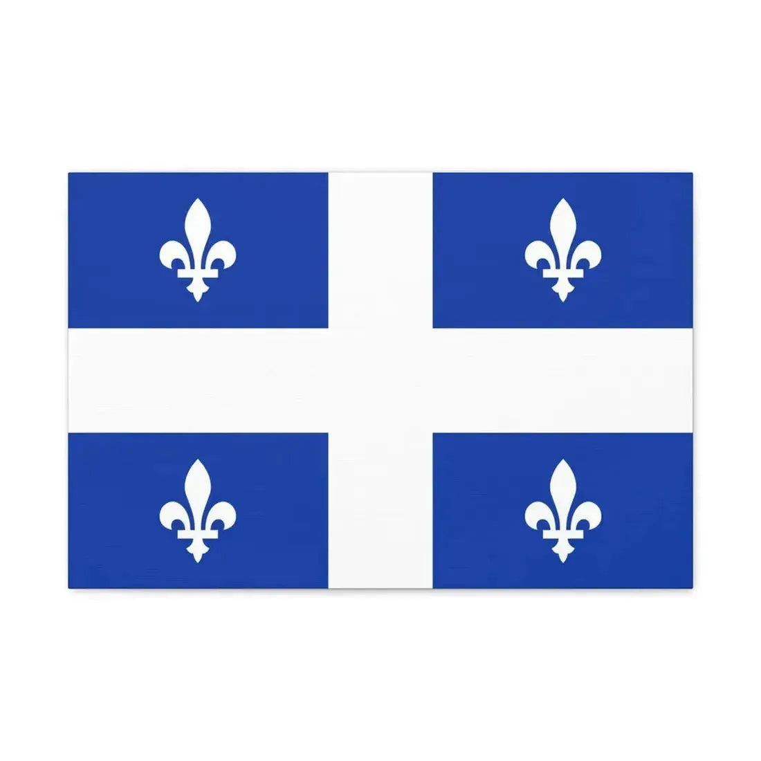 Flag of Quebec Canada - Canvas Wall Art - The Sticker Space