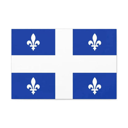 Flag of Quebec Canada - Canvas Wall Art - The Sticker Space