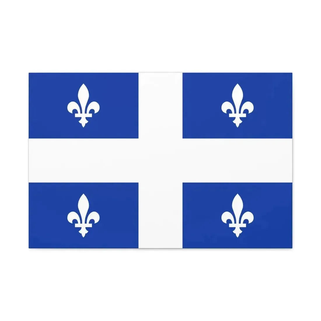 Flag of Quebec Canada - Canvas Wall Art - The Sticker Space