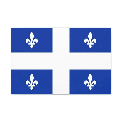 Flag of Quebec Canada - Canvas Wall Art - The Sticker Space