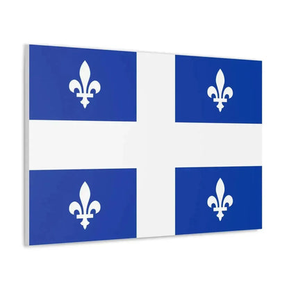 Flag of Quebec Canada - Canvas Wall Art - The Sticker Space