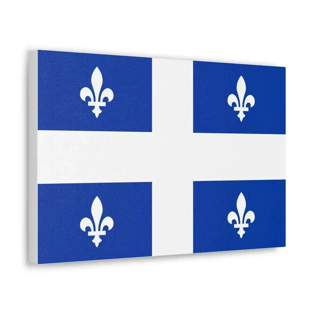 Flag of Quebec Canada - Canvas Wall Art - The Sticker Space