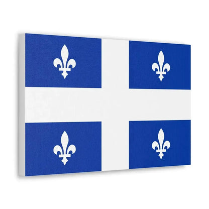 Flag of Quebec Canada - Canvas Wall Art - The Sticker Space