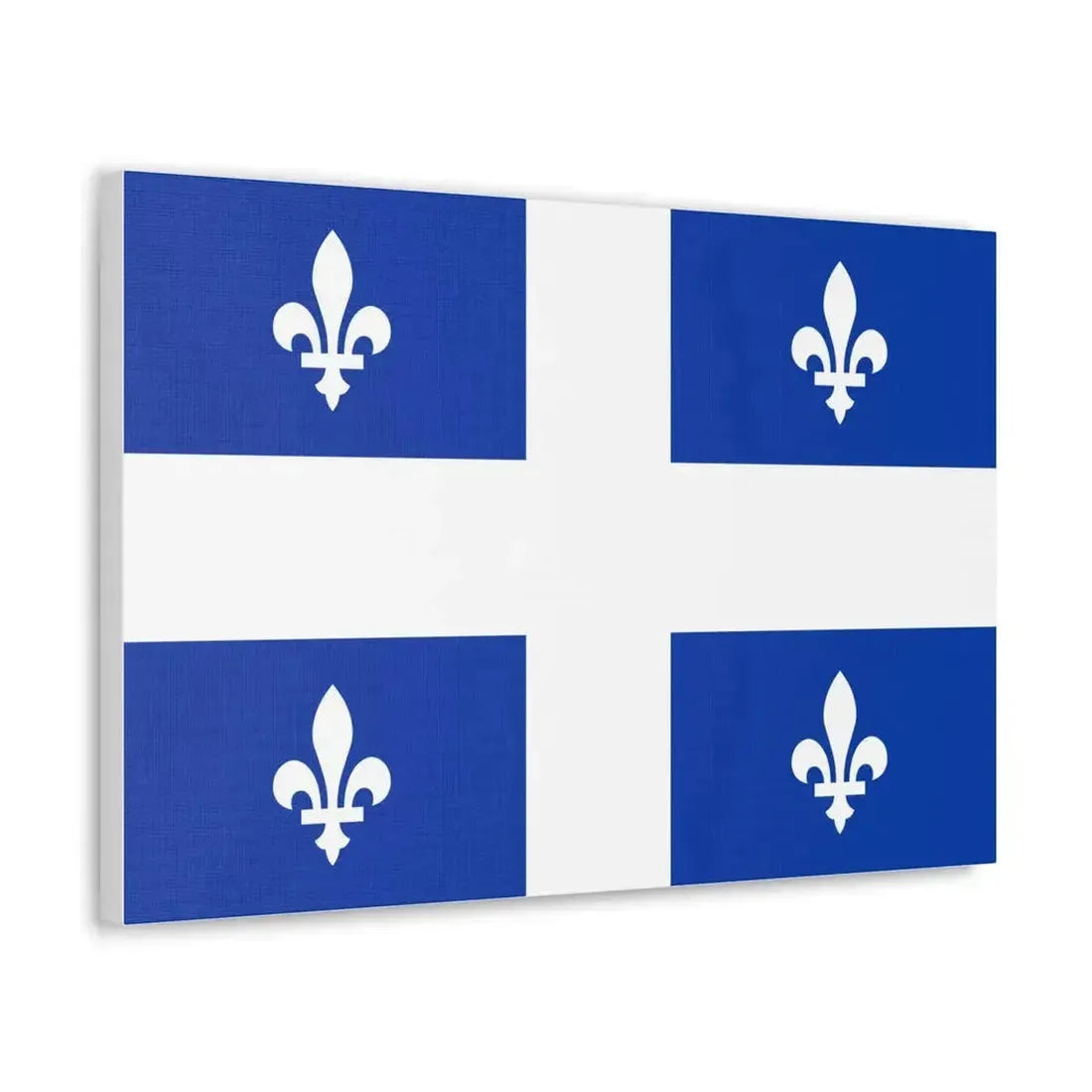 Flag of Quebec Canada - Canvas Wall Art - The Sticker Space