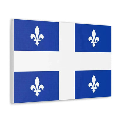 Flag of Quebec Canada - Canvas Wall Art - The Sticker Space