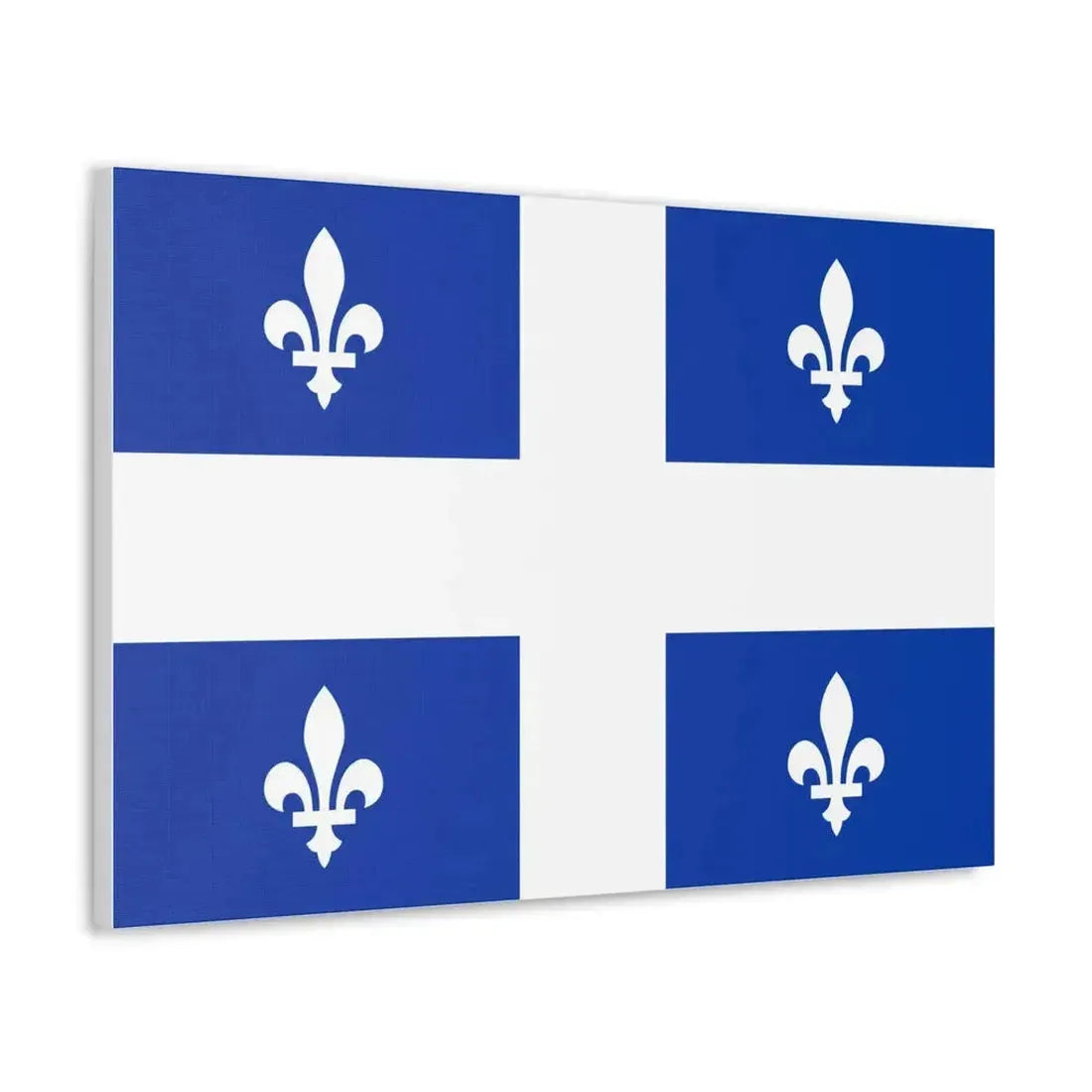 Flag of Quebec Canada - Canvas Wall Art - The Sticker Space