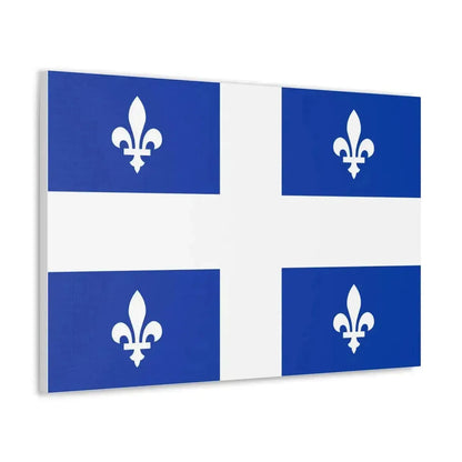 Flag of Quebec Canada - Canvas Wall Art - The Sticker Space