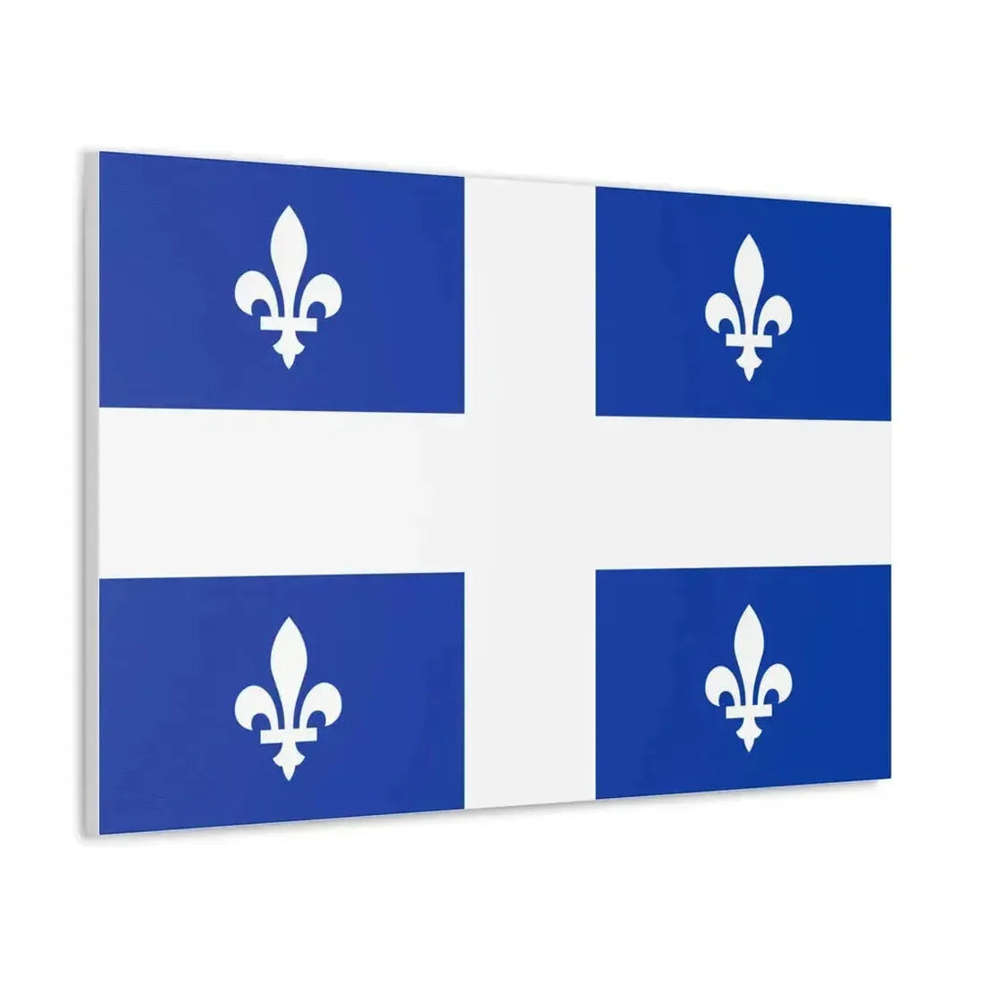 Flag of Quebec Canada - Canvas Wall Art - The Sticker Space