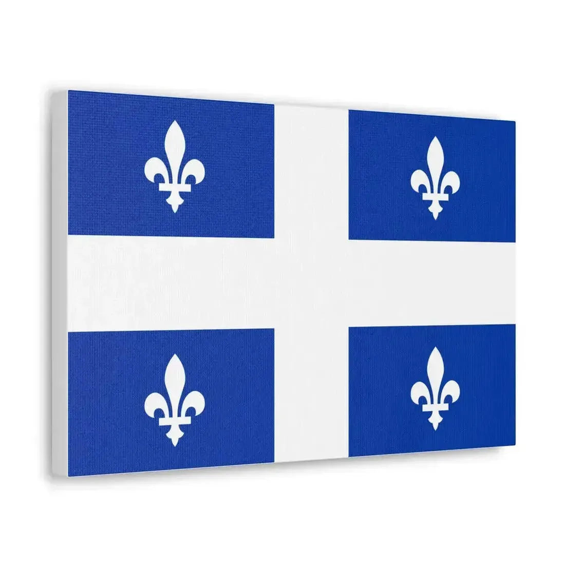 Flag of Quebec Canada - Canvas Wall Art - The Sticker Space