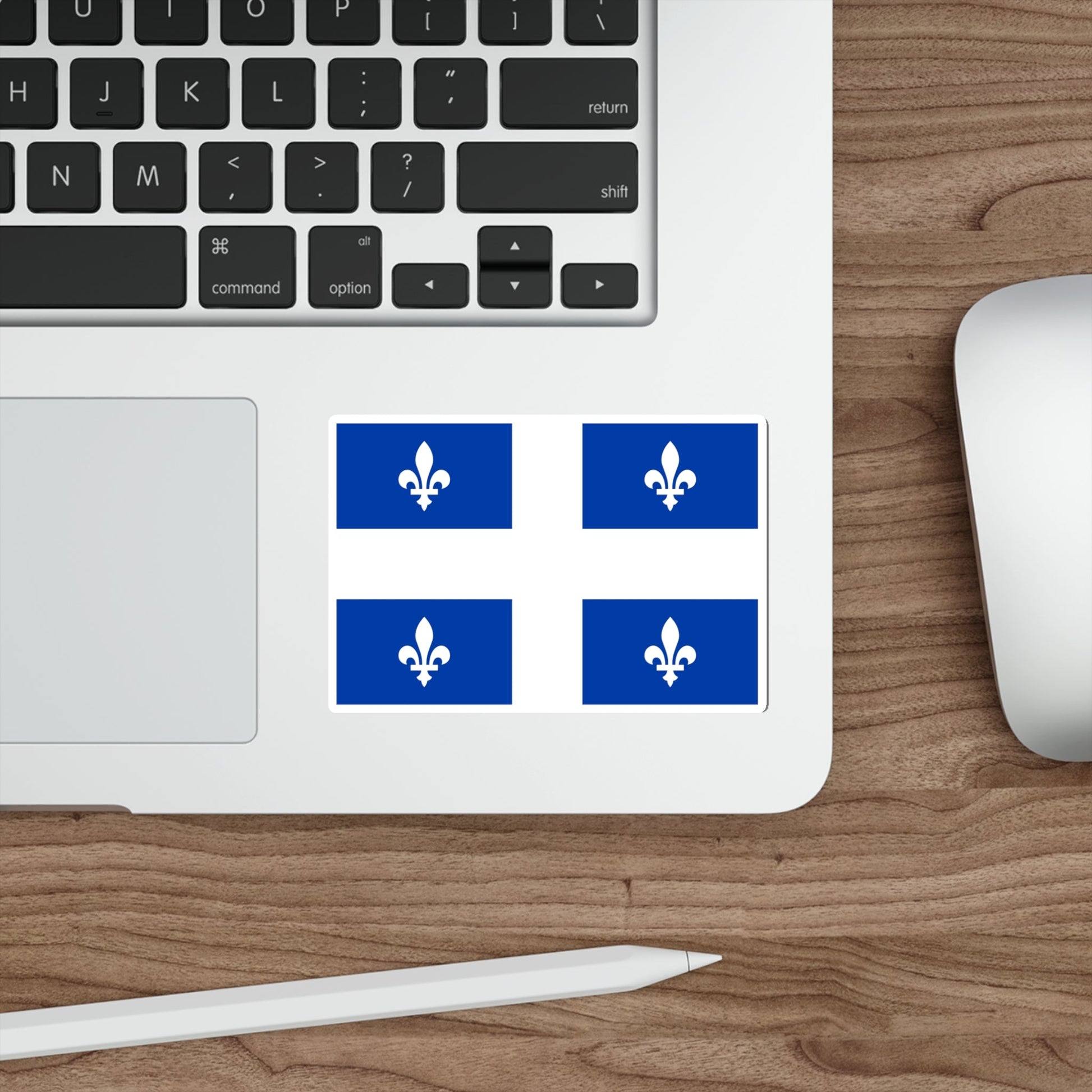 Flag of Quebec Canada STICKER Vinyl Die-Cut Decal-The Sticker Space