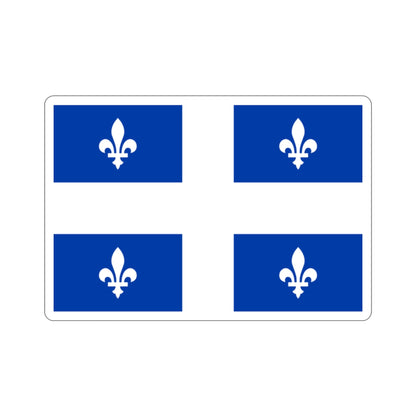 Flag of Quebec Canada STICKER Vinyl Die-Cut Decal-2 Inch-The Sticker Space