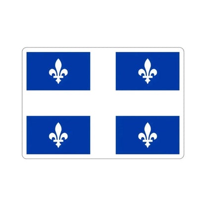 Flag of Quebec Canada STICKER Vinyl Die-Cut Decal 2 Inch - The Sticker Space