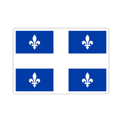 Flag of Quebec Canada STICKER Vinyl Die-Cut Decal-3 Inch-The Sticker Space