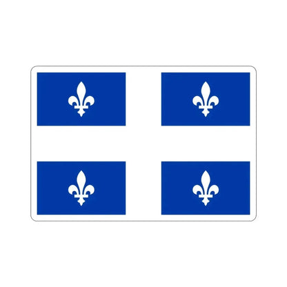 Flag of Quebec Canada STICKER Vinyl Die-Cut Decal 3 Inch - The Sticker Space