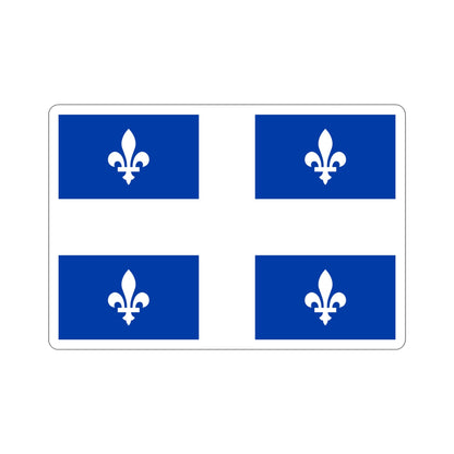 Flag of Quebec Canada STICKER Vinyl Die-Cut Decal-5 Inch-The Sticker Space