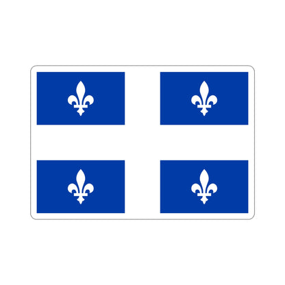 Flag of Quebec Canada STICKER Vinyl Die-Cut Decal-6 Inch-The Sticker Space