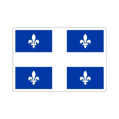 Flag of Quebec Canada STICKER Vinyl Die-Cut Decal 6 Inch - The Sticker Space