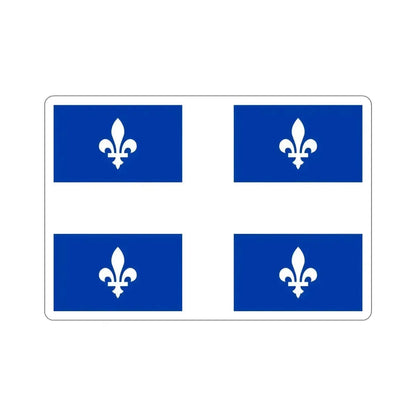 Flag of Quebec Canada STICKER Vinyl Die-Cut Decal - The Sticker Space