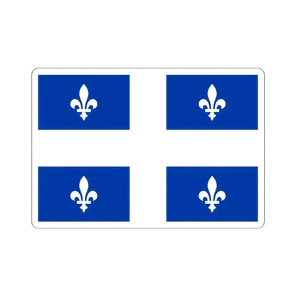 Flag of Quebec Canada STICKER Vinyl Die-Cut Decal - The Sticker Space