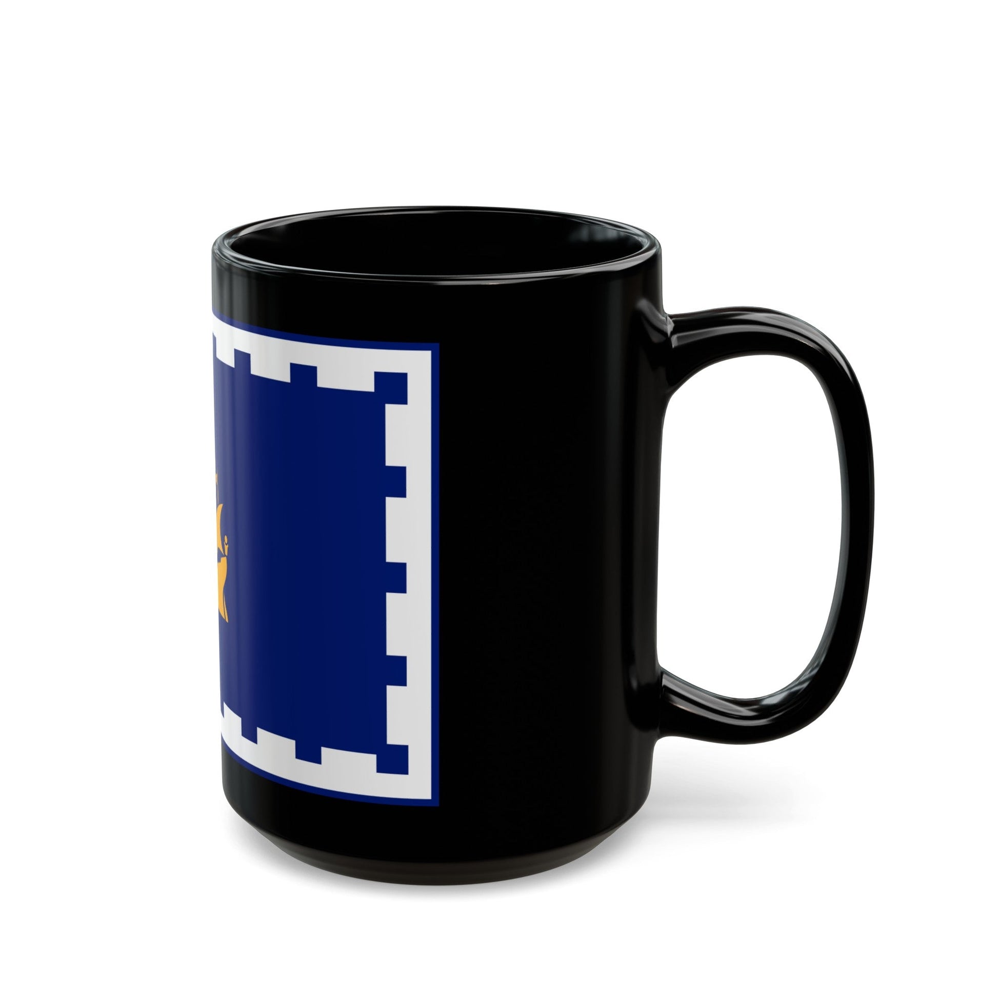 Flag of Quebec City Canada - Black Coffee Mug-The Sticker Space