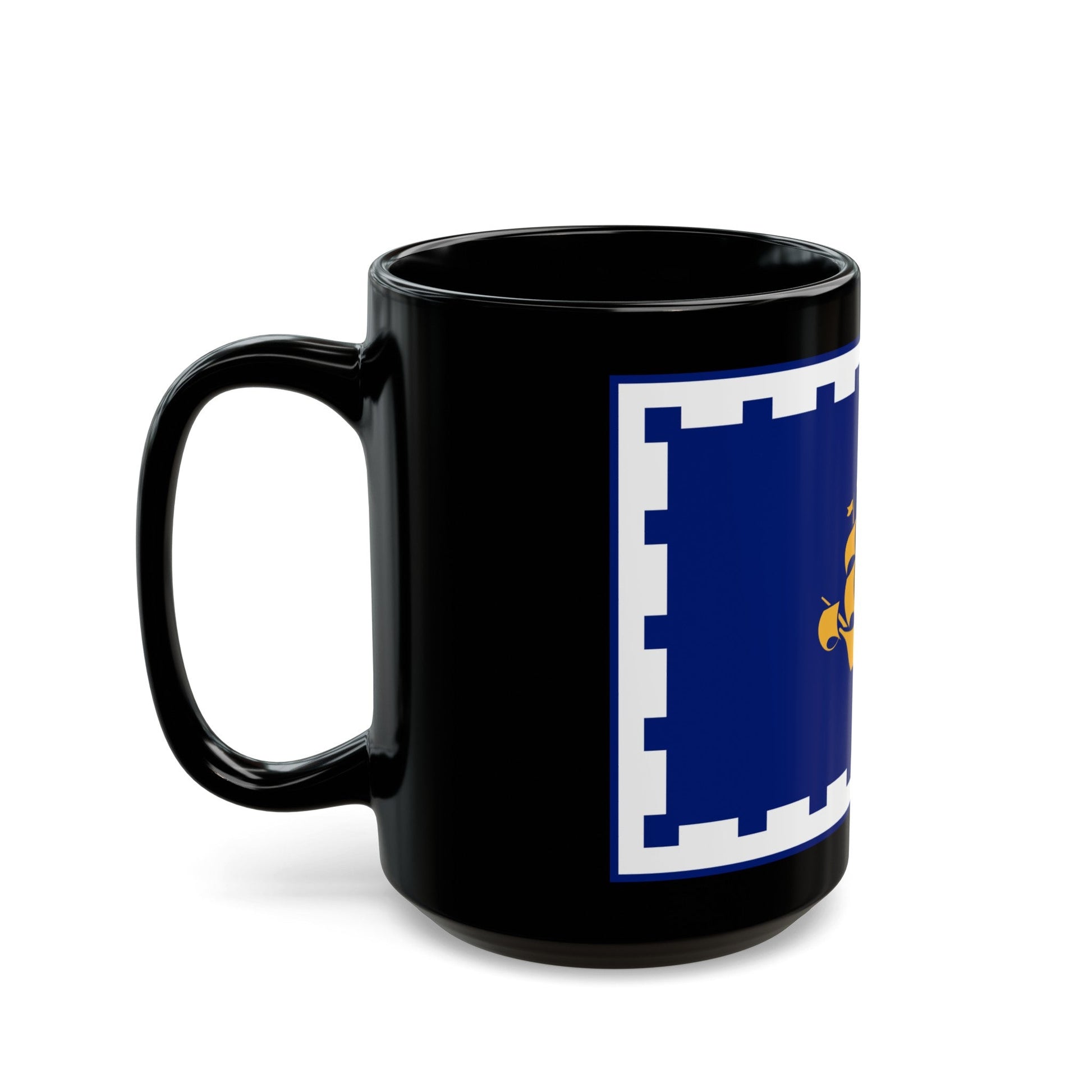 Flag of Quebec City Canada - Black Coffee Mug-The Sticker Space