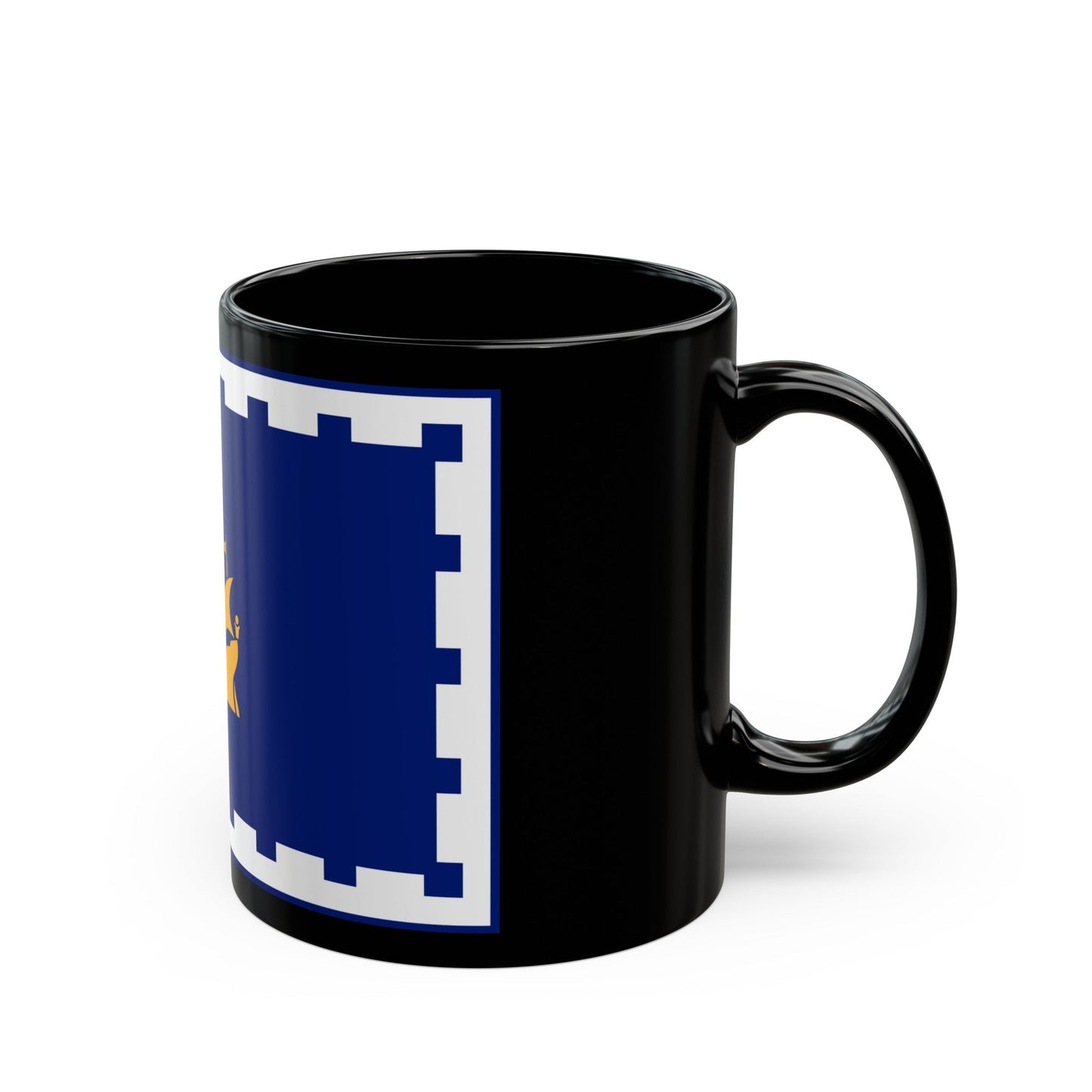 Flag of Quebec City Canada - Black Coffee Mug-The Sticker Space