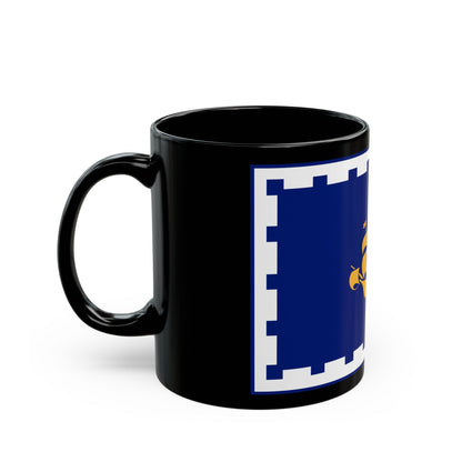 Flag of Quebec City Canada - Black Coffee Mug-The Sticker Space