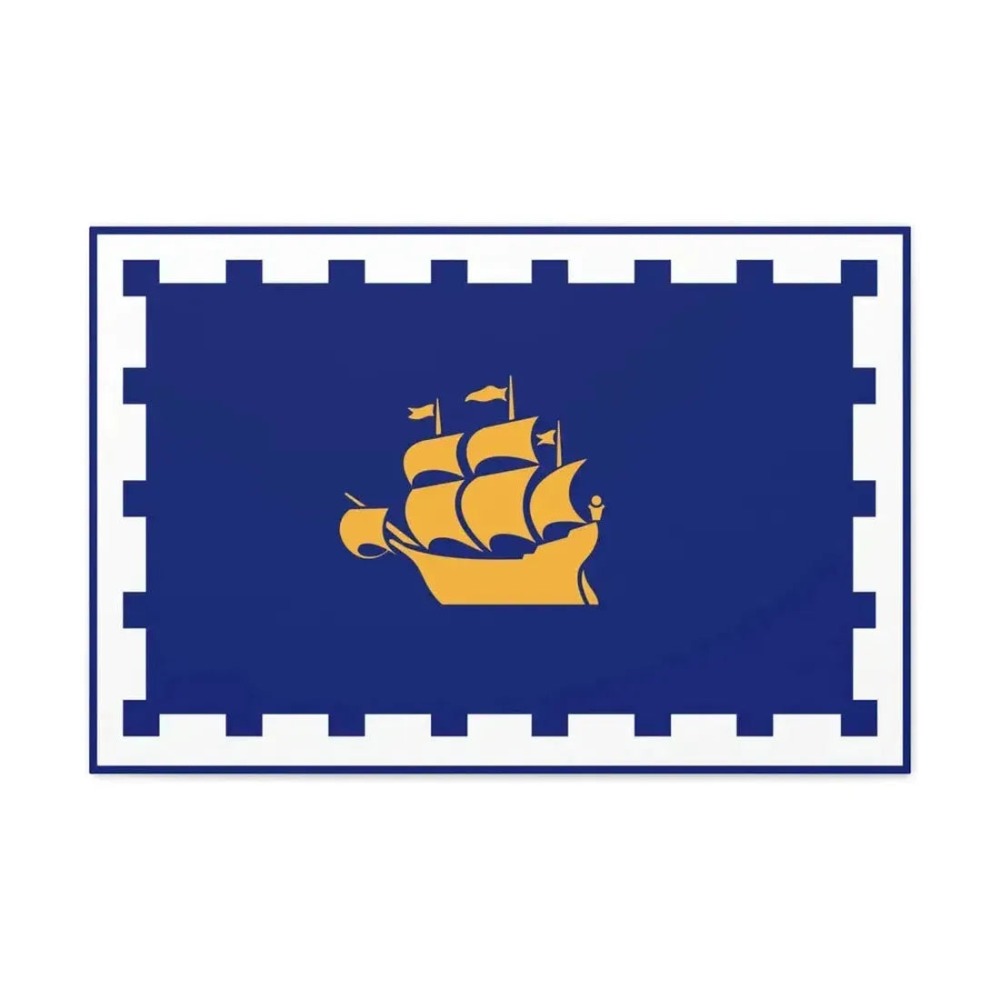 Flag of Quebec City Canada - Canvas Wall Art 30" x 20" 1.25" - The Sticker Space