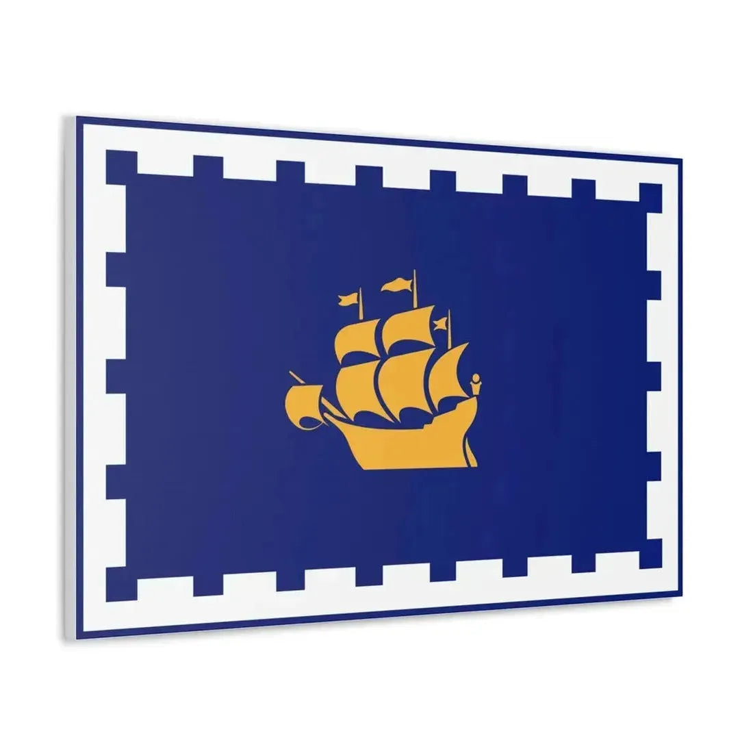 Flag of Quebec City Canada - Canvas Wall Art - The Sticker Space