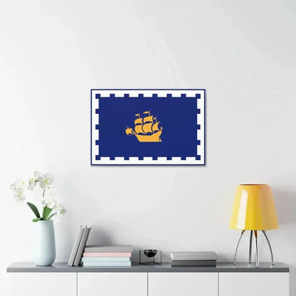 Flag of Quebec City Canada - Canvas Wall Art - The Sticker Space