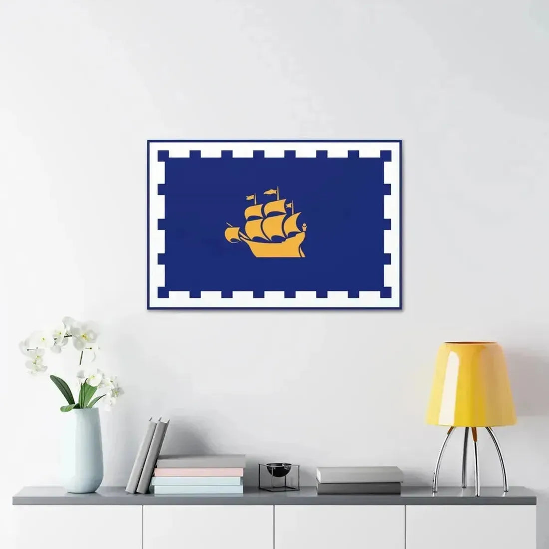 Flag of Quebec City Canada - Canvas Wall Art - The Sticker Space