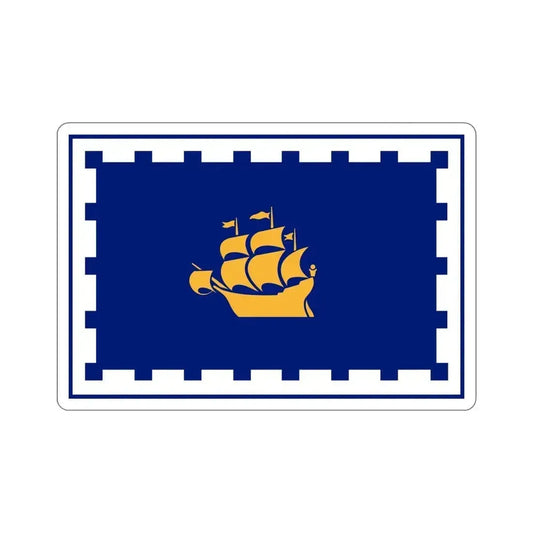 Flag of Quebec City Canada STICKER Vinyl Die-Cut Decal 6 Inch - The Sticker Space