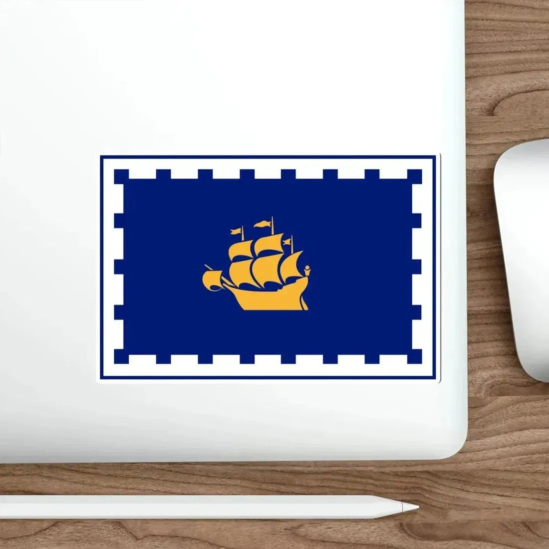 Flag of Quebec City Canada STICKER Vinyl Die-Cut Decal - The Sticker Space