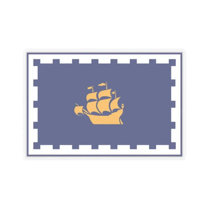 Flag of Quebec City Canada - STICKER Vinyl Kiss-Cut Decal 2 Inch Transparent - The Sticker Space