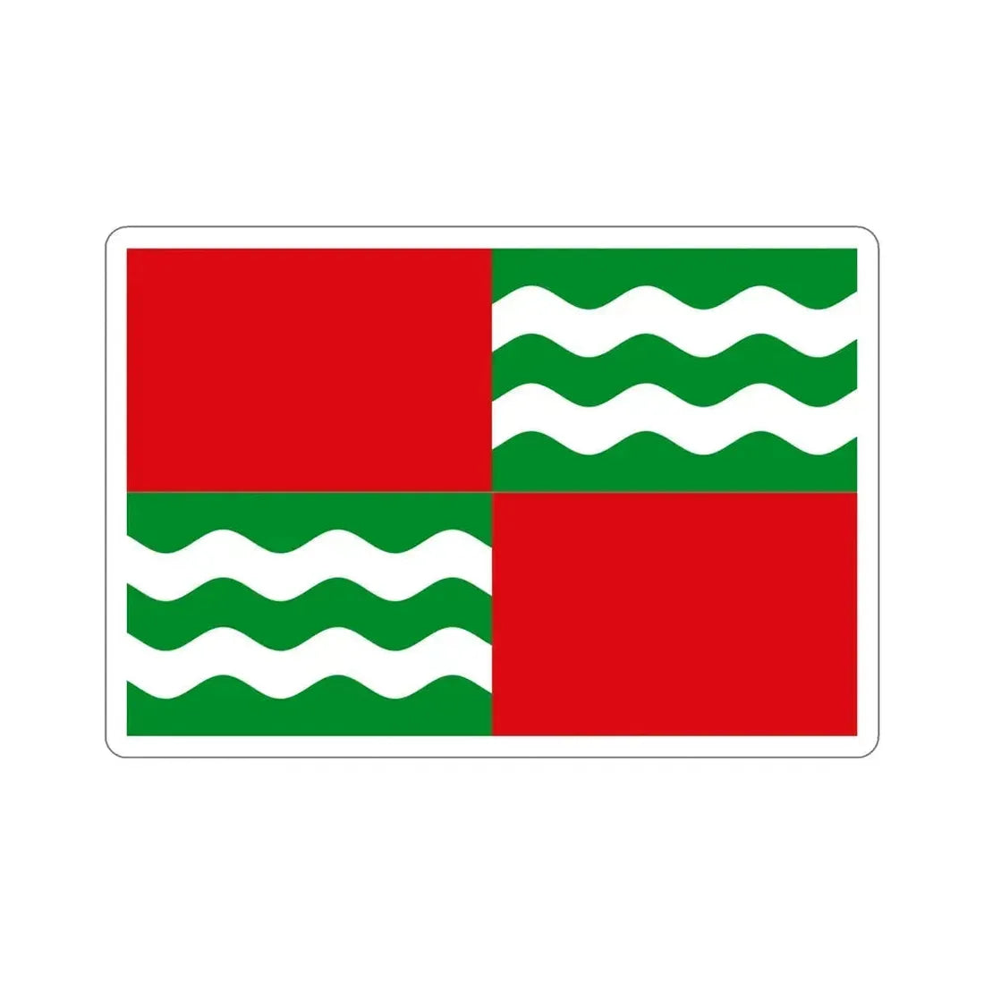 Flag of Quebradillas Puerto Rico STICKER Vinyl Die-Cut Decal 6 Inch - The Sticker Space