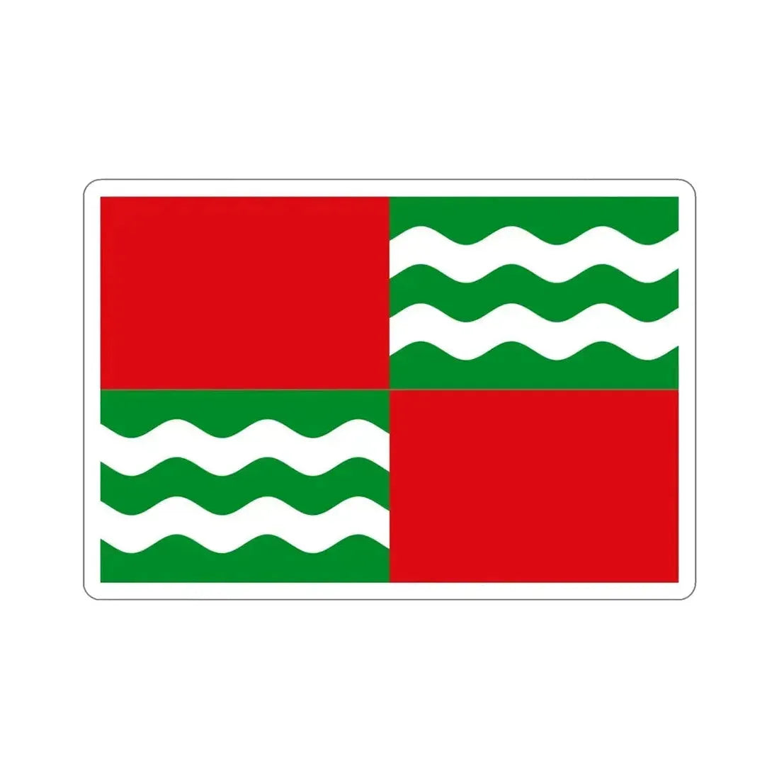 Flag of Quebradillas Puerto Rico STICKER Vinyl Die-Cut Decal - The Sticker Space