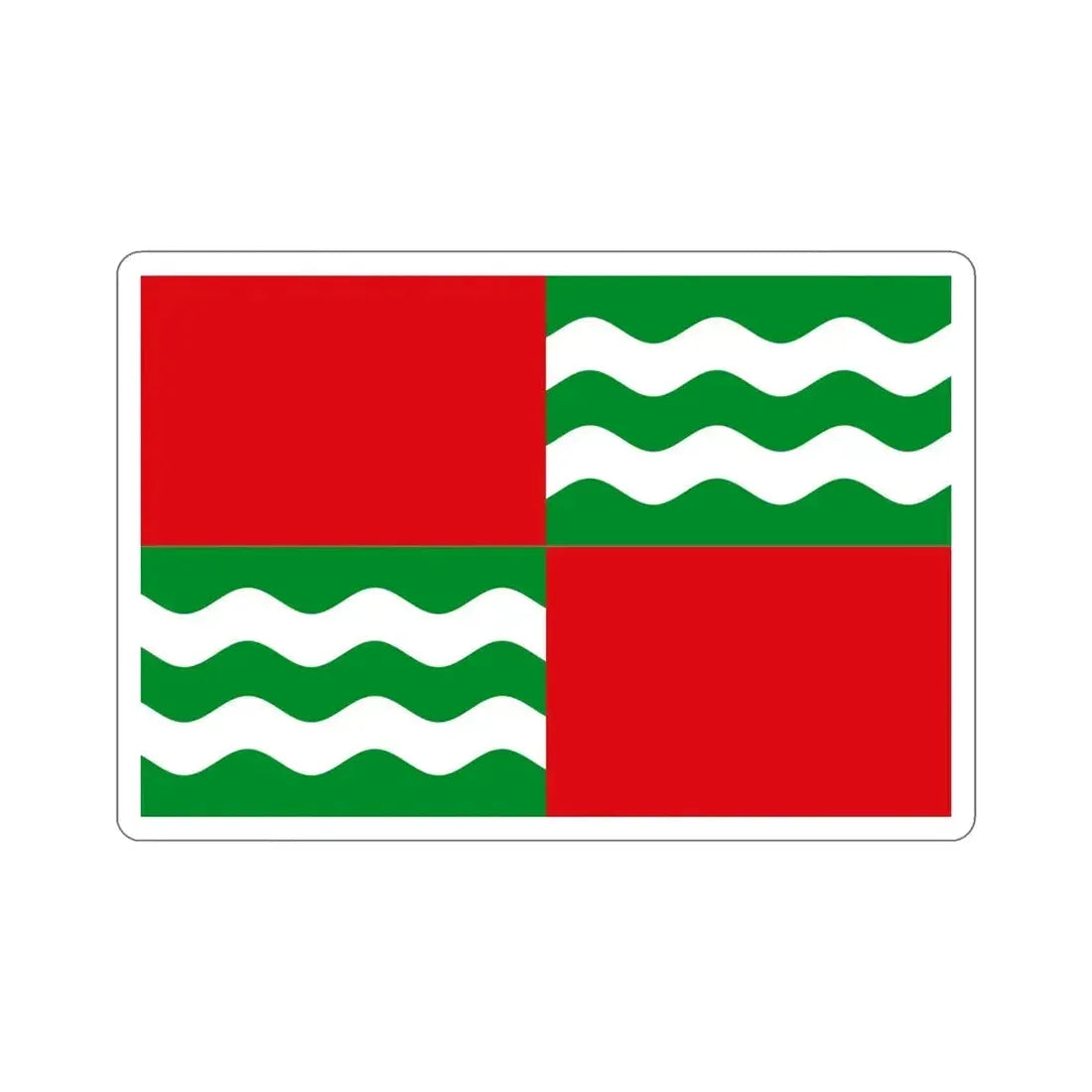 Flag of Quebradillas Puerto Rico STICKER Vinyl Die-Cut Decal - The Sticker Space