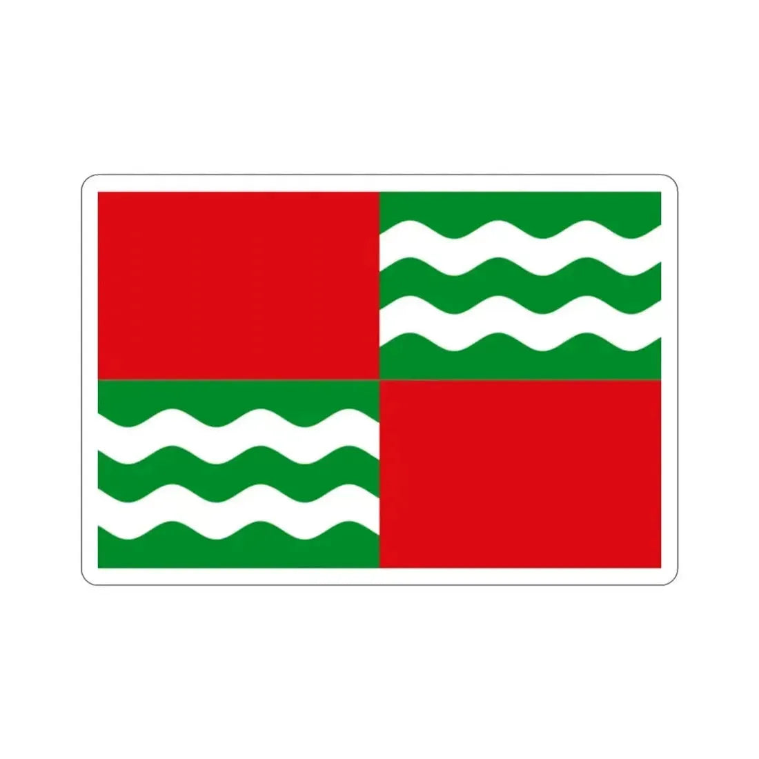 Flag of Quebradillas Puerto Rico STICKER Vinyl Die-Cut Decal - The Sticker Space