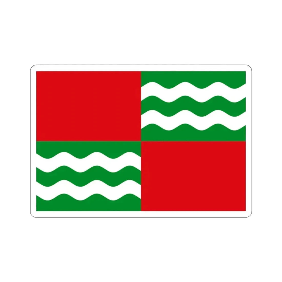 Flag of Quebradillas Puerto Rico STICKER Vinyl Die-Cut Decal - The Sticker Space