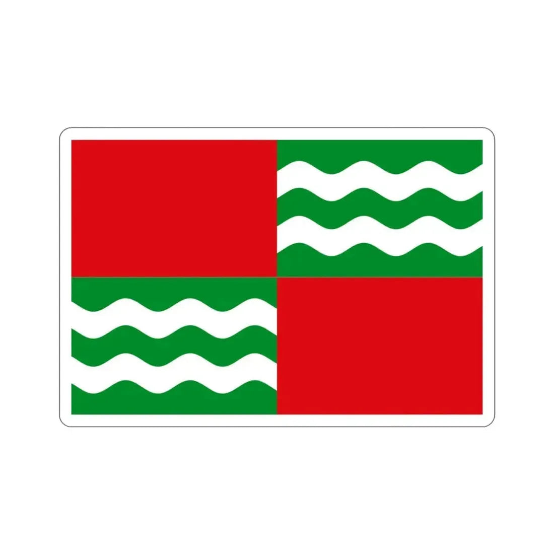 Flag of Quebradillas Puerto Rico STICKER Vinyl Die-Cut Decal - The Sticker Space