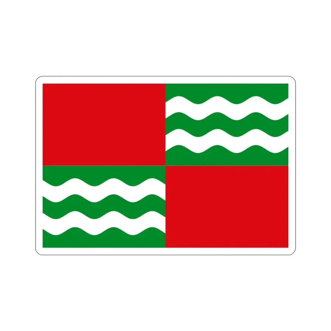 Flag of Quebradillas Puerto Rico STICKER Vinyl Die-Cut Decal - The Sticker Space