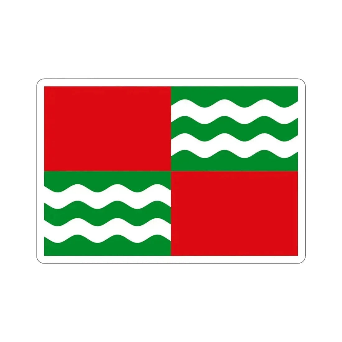 Flag of Quebradillas Puerto Rico STICKER Vinyl Die-Cut Decal - The Sticker Space