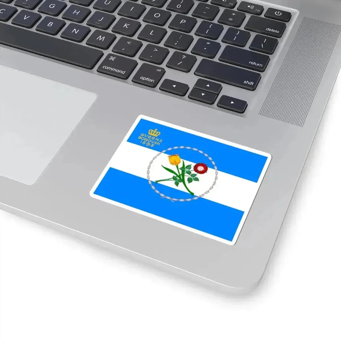 Flag of Queens New York (United States) STICKER Vinyl Kiss-Cut Decal - The Sticker Space