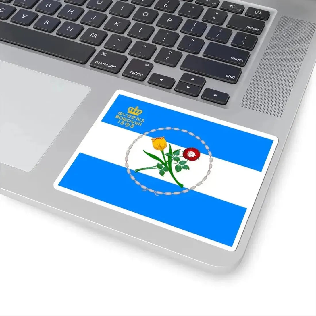 Flag of Queens New York (United States) STICKER Vinyl Kiss-Cut Decal - The Sticker Space