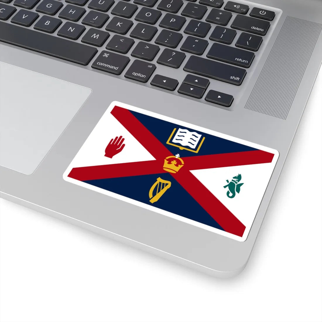Flag of Queens University Belfast (Ireland) STICKER Vinyl Kiss-Cut Decal - The Sticker Space