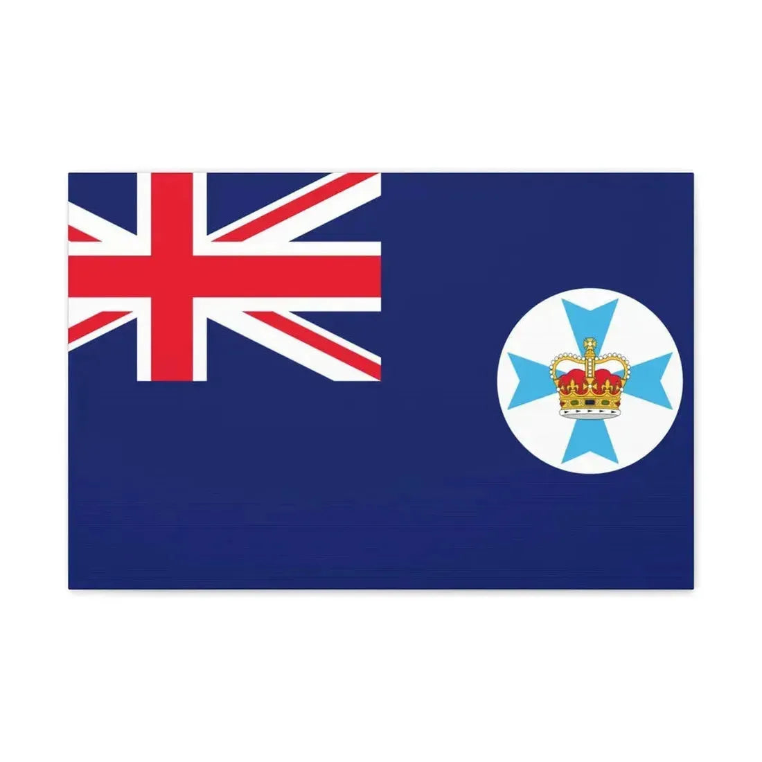 Flag of Queensland Australia - Canvas Wall Art 24″ x 16″ 1.25" - The Sticker Space